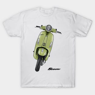 Scooter in Green T-Shirt
